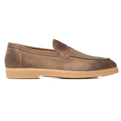 Doucals Loafer Penny Suede Brown